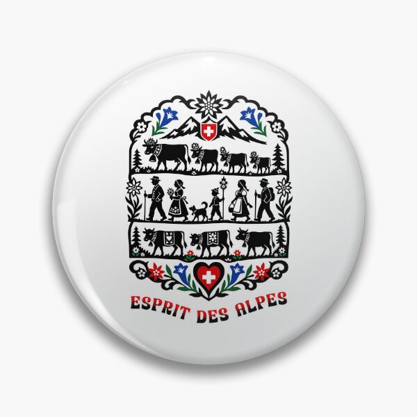 Item preview, Swiss Alpine Cow Parade Esprit Des Alpes designed and sold by AntiqueImages.