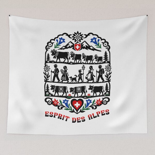 Item preview, Swiss Alpine Cow Parade Esprit Des Alpes designed and sold by AntiqueImages.
