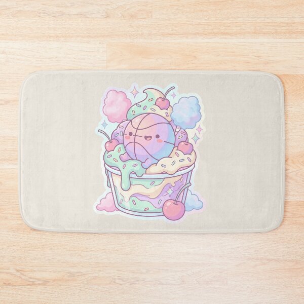 Item preview, Kawaii Pastel Basketball Ice Cream Dream designed and sold by MythicCotton.