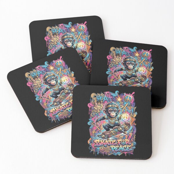 Item preview, Skate for Peace – Urban Monkey Graffiti Design designed and sold by Out of Toxic Studio.