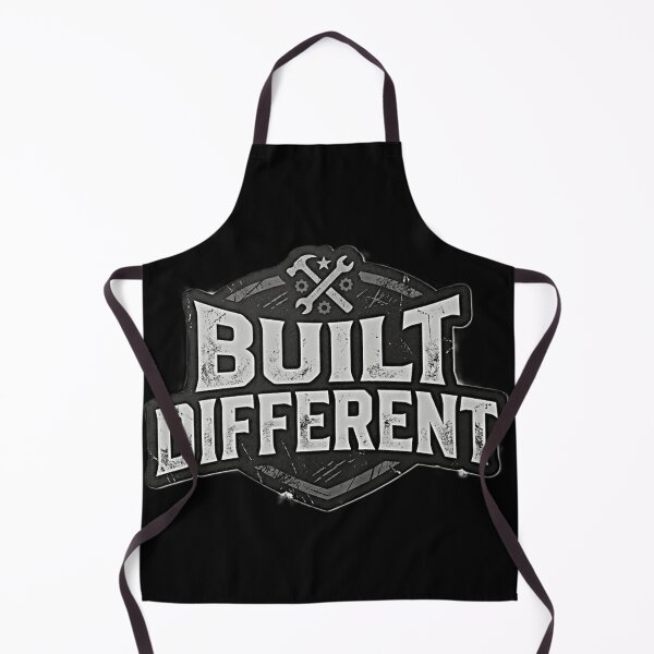 Item preview, Built Different - motivational Vintage Distressed Mechanic & Gym Motivation Shield - Fathers day gift designed and sold by Zaitmiprints.