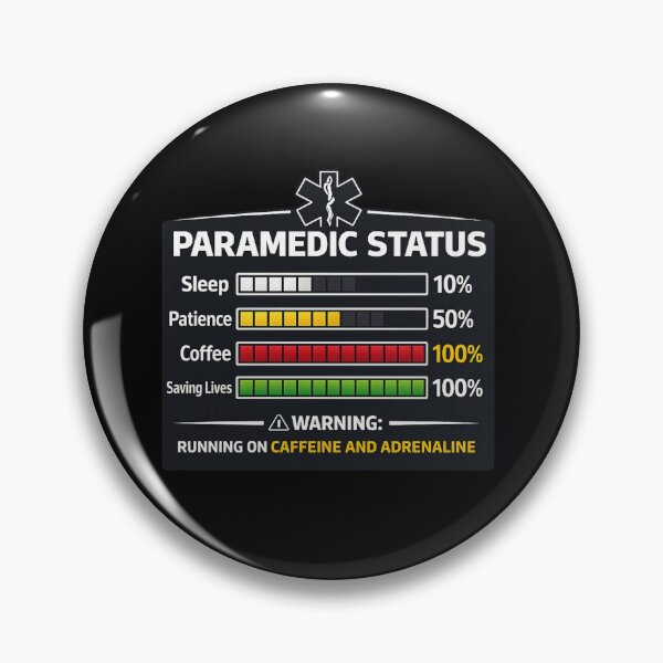 Item preview, Paramedic Status  Running on Caffeine and Adrenaline Funny EMS Gift designed and sold by super-think.