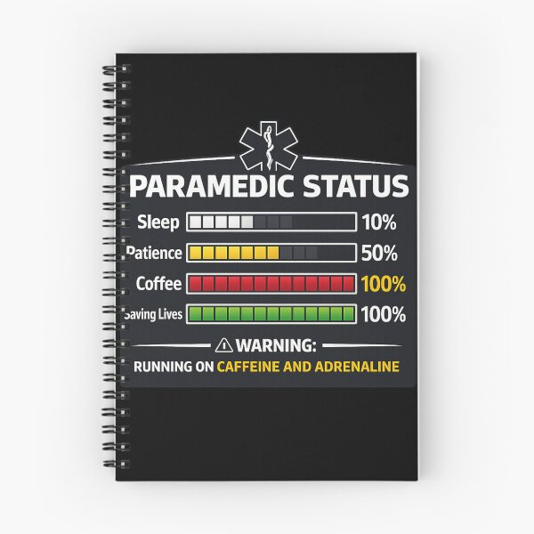 Item preview, Paramedic Status  Running on Caffeine and Adrenaline Funny EMS Gift designed and sold by super-think.