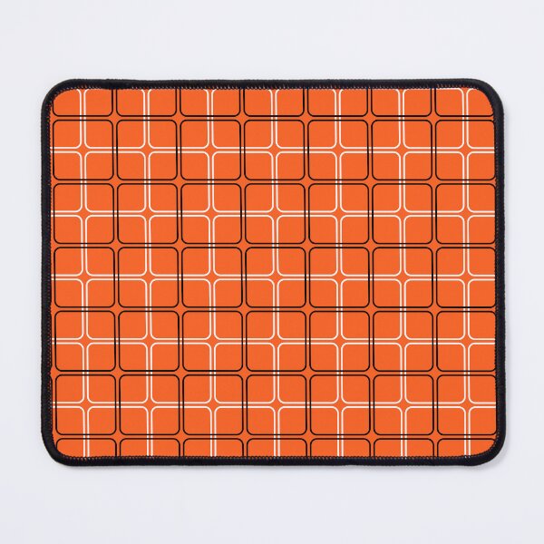 Item preview, Orange, black & white geometric pattern designed and sold by Mint + Midnight.