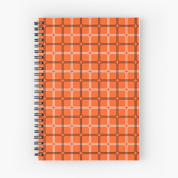 Item preview, Orange, black & white geometric pattern designed and sold by Mint + Midnight.