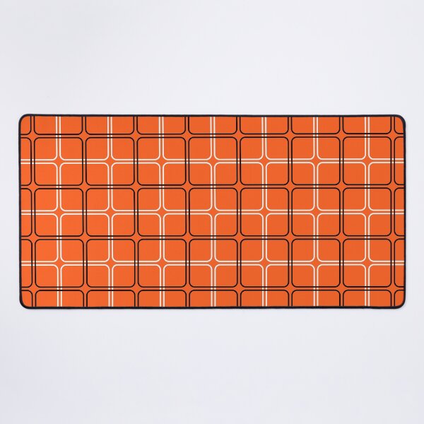 Artikelvorschau, Orangefarbenes, schwarzes und weißes geometrisches Muster entworfen und verkauft von Mint + Midnight.