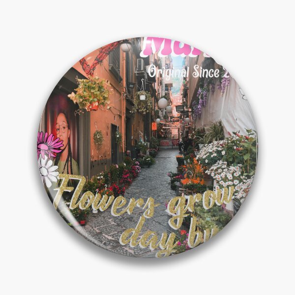 Item preview, Flower Market Original Since 2002 Flowers Grow Day By Day T-Shirt designed and sold by Atique Creations.