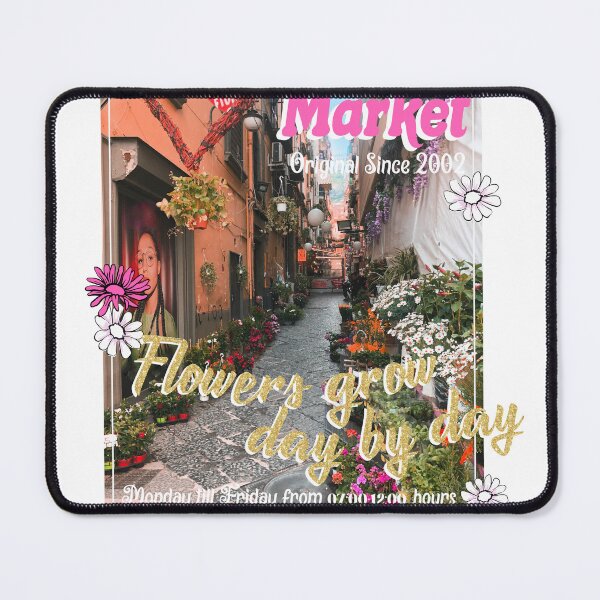 Item preview, Flower Market Original Since 2002 Flowers Grow Day By Day T-Shirt designed and sold by Atique Creations.