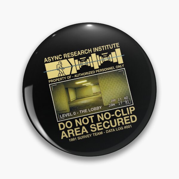 Item preview, Backrooms Level 0 Research Institute Warning Poster Vintage VHS Found Footage Liminal Space Horror Design designed and sold by Kate1art.
