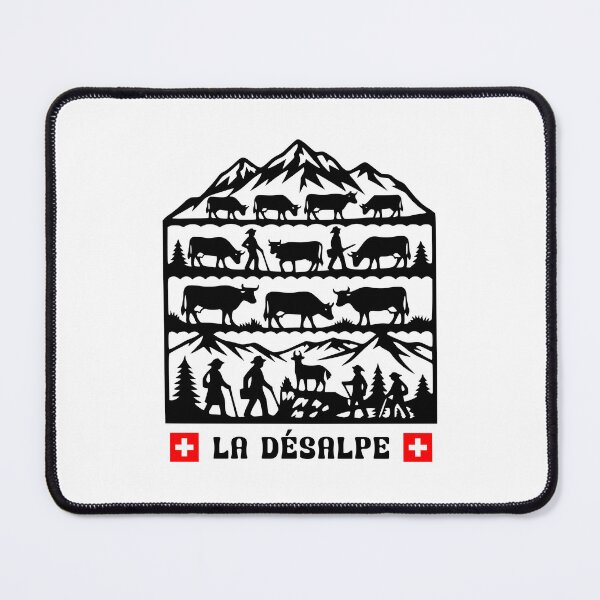 Item preview, La Désalpe Swiss Alpine Cow Descent designed and sold by AntiqueImages.