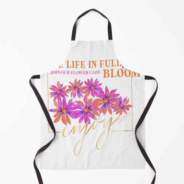 Item preview, Live Life In Full Bloom Join Our Flower Café Enjoy Floral T-Shirt designed and sold by Atique Creations.