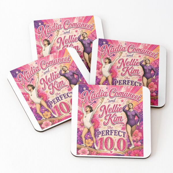 Item preview, Nadia Comaneci Nellie Kim gymnasts perfect 10 designed and sold by Karen Louise Hollis.