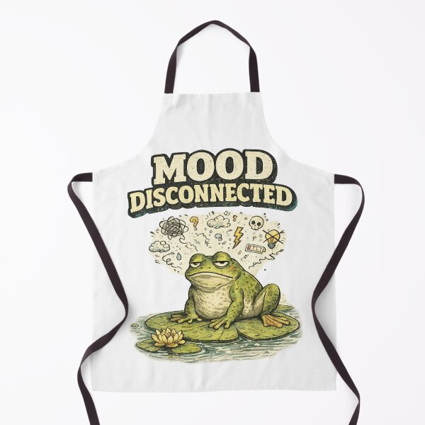 Item preview, Mood Disconnected Grumpy Frog Low Battery Art – Relatable Introvert Humor | Frog Lover Gift designed and sold by irfanshikh.