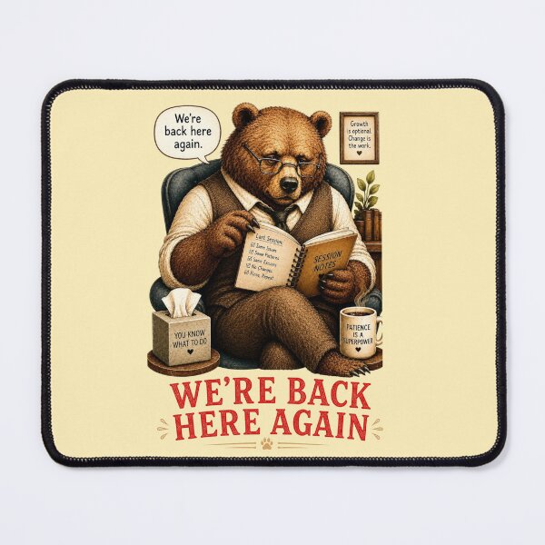 Item preview, Funny Therapy Gift Sarcastic Bear Therapist Psychology designed and sold by Gentlestate.