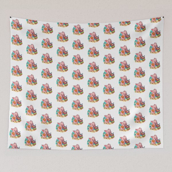 Item preview, Funny Bahamas Beach Pig Arm Floaties Cartoon designed and sold by DuckOddity.