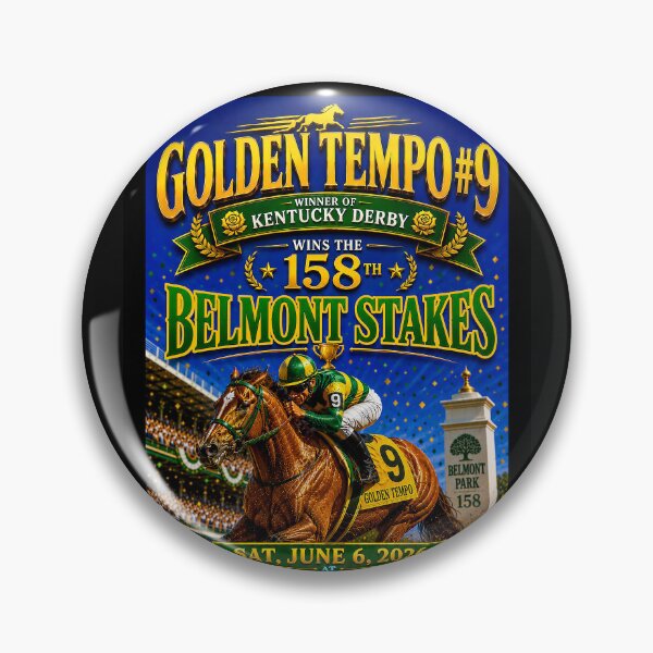 Item preview, GOLDEN TEMPO #9 - Wins the BELMONT STAKES - June 6, 2026 designed and sold by DBM Photo Art 1.