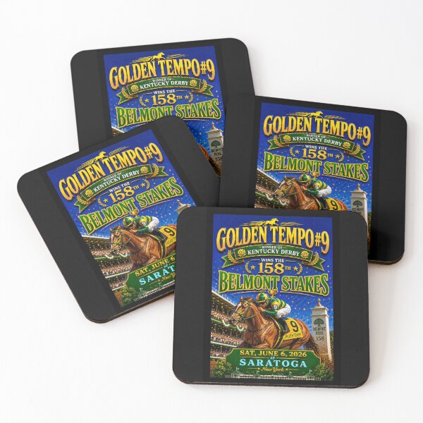 Item preview, GOLDEN TEMPO #9 - Wins the BELMONT STAKES - June 6, 2026 designed and sold by DBM Photo Art 1.