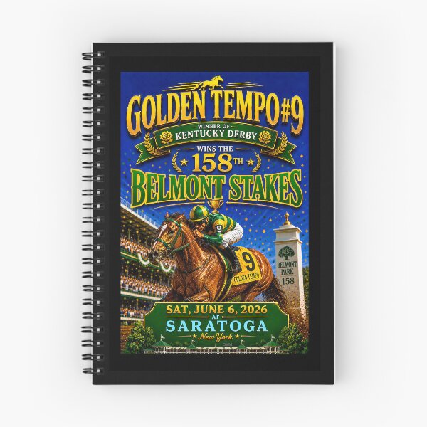 Item preview, GOLDEN TEMPO #9 - Wins the BELMONT STAKES - June 6, 2026 designed and sold by DBM Photo Art 1.
