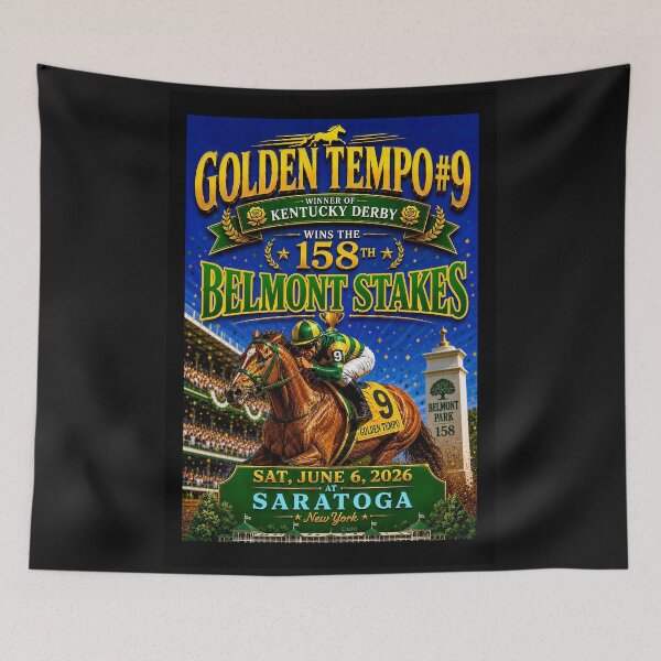 Item preview, GOLDEN TEMPO #9 - Wins the BELMONT STAKES - June 6, 2026 designed and sold by DBM Photo Art 1.