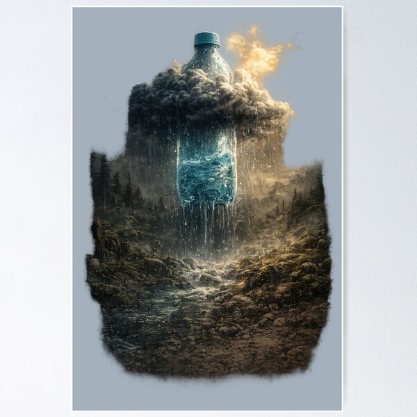 Item preview, Save Water Save Earth – Water Conservation Environmental Awareness Design designed and sold by OrbitOfMind.