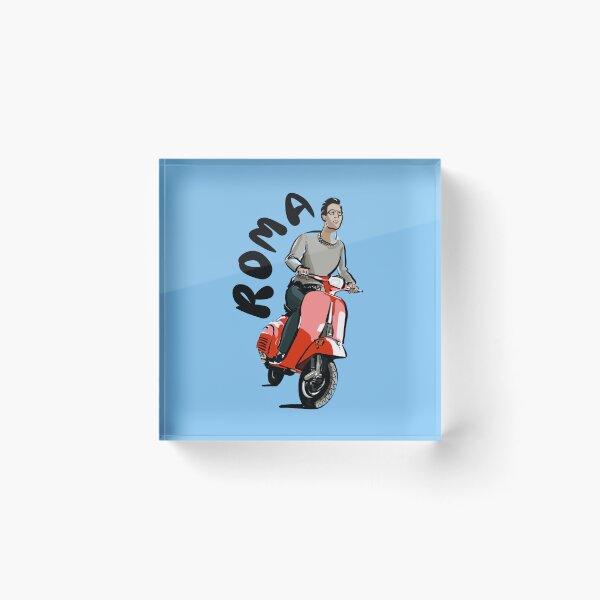 Item preview, Rome Scooter | Italian Dolce Vita Illustration designed and sold by Covo Studio.