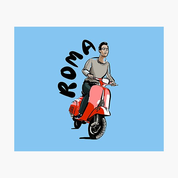 Item preview, Rome Scooter | Italian Dolce Vita Illustration designed and sold by Covo Studio.