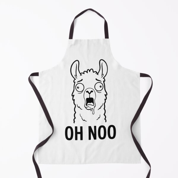 Item preview, Oh No Funny Scared Llama Sketch designed and sold by GiggleInkTees.