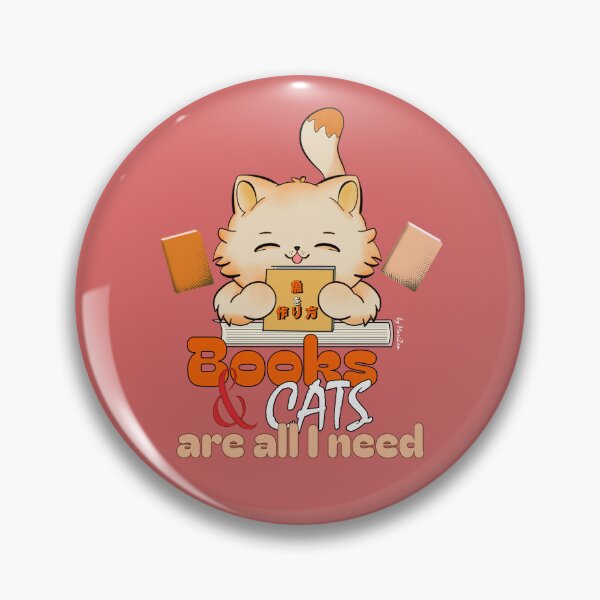 Item preview, Books and Cats Are All I Need designed and sold by byMariZen.