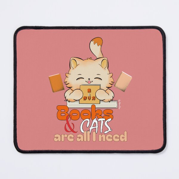 Item preview, Books and Cats Are All I Need designed and sold by byMariZen.