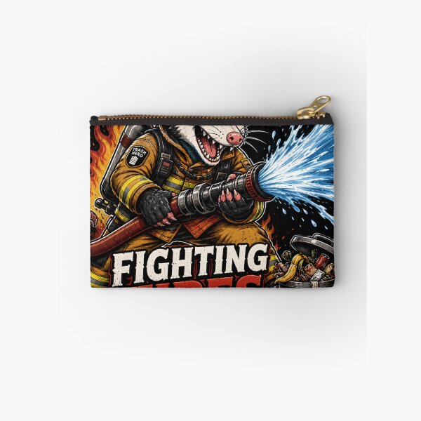 Item preview, Funny Firefighter Possum Fighting Fires And Eating Trash Shirt designed and sold by PatysArt.