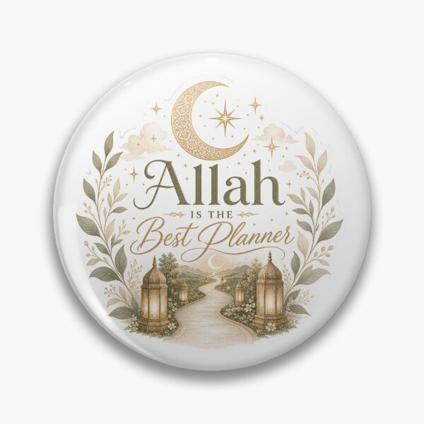 Item preview, Allah Is The Best Planner Sticker | Islamic Tawakkul Quote | Trust Allah Motivation Design designed and sold by echoesoftawakkul.