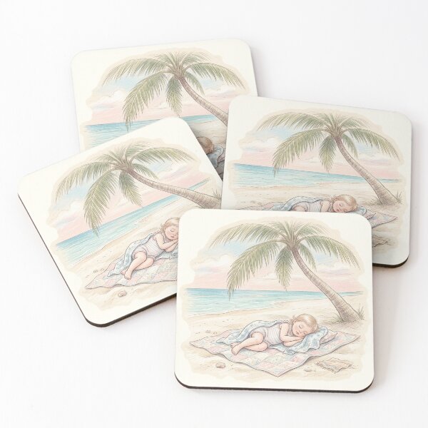 Item preview, Soft Dreamy Bahamas Beach Nap Comfort Art designed and sold by DuckOddity.
