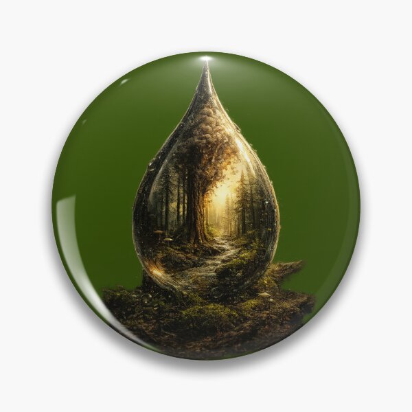 Item preview, Forest in a Drop – Nature Conservation Environmental Awareness Design designed and sold by OrbitOfMind.