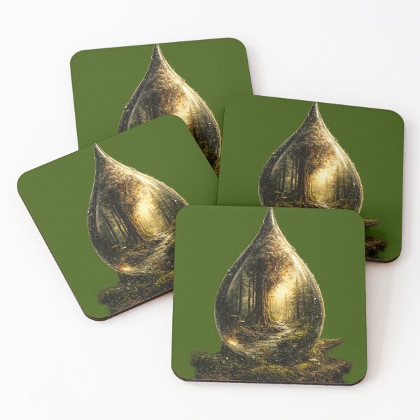 Item preview, Forest in a Drop – Nature Conservation Environmental Awareness Design designed and sold by OrbitOfMind.