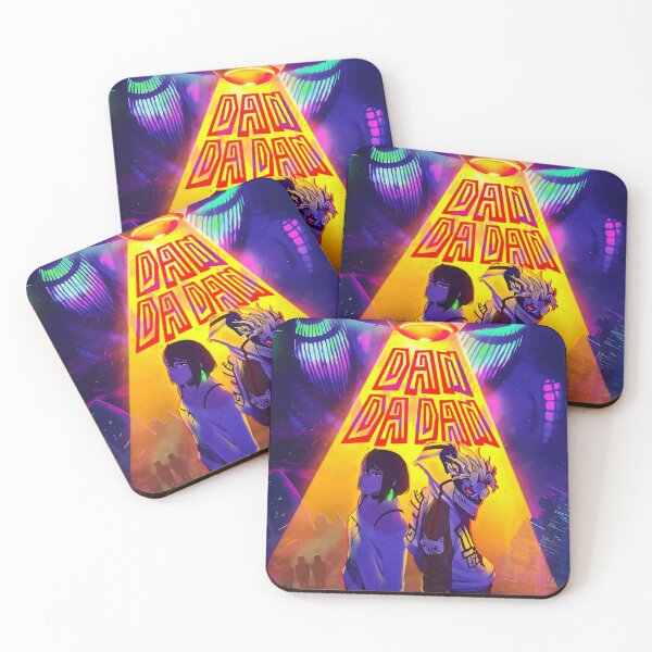 Item preview, Dan Da Dan Neon Anime Art – Retro UFO Manga Style designed and sold by PosterFuel.