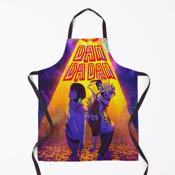 Item preview, Dan Da Dan Neon Anime Art – Retro UFO Manga Style designed and sold by PosterFuel.