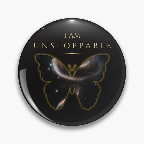 Item preview,  I AM UNSTOPPABLE – Cosmic Butterfly Power | Christian Strength & Victory Art designed and sold by KittenAndCo.