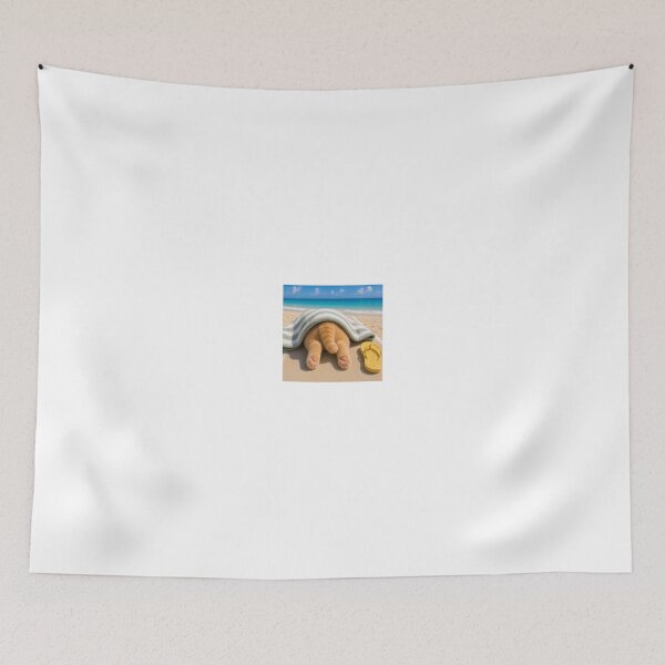 Item preview, Hidden Kitten Beach Nap designed and sold by LovelyCatGalaxy.
