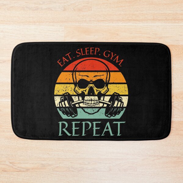 Item preview, Eat. Sleep. Gym. Repeat Skeleton Design designed and sold by OldSkullDesigns.