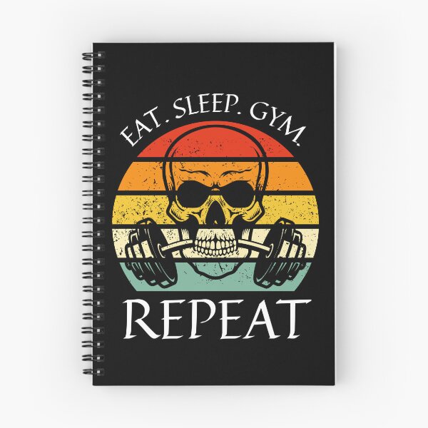 Item preview, Eat. Sleep. Gym. Repeat Skeleton Design designed and sold by OldSkullDesigns.