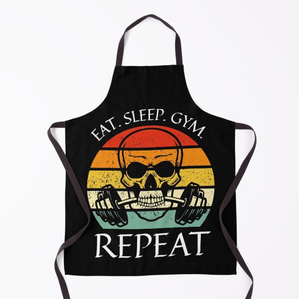 Item preview, Eat. Sleep. Gym. Repeat Skeleton Design designed and sold by OldSkullDesigns.