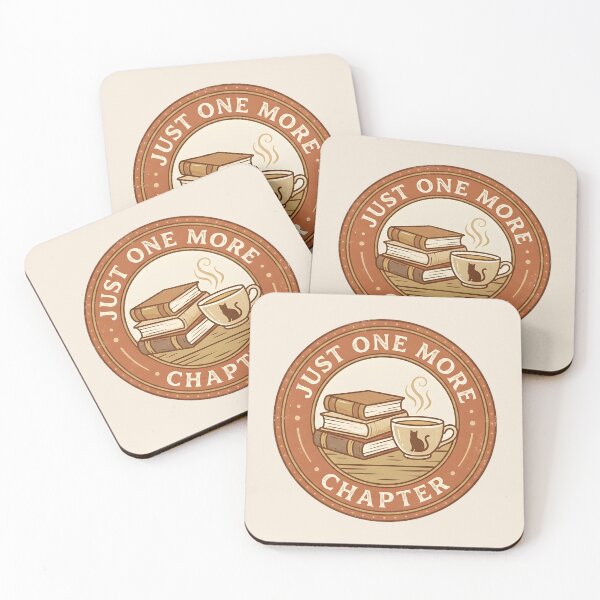 Item preview, Just One More Chapter Funny Booklover Vintage Emblem designed and sold by Novastitchshop.