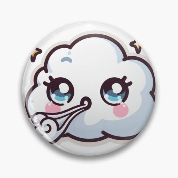 Item preview, Kawaii Wind Sticker designed and sold by PastelPawsArt.