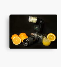 Olympus and the Oranges Canvas Print