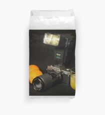 Olympus and the Oranges Duvet Cover