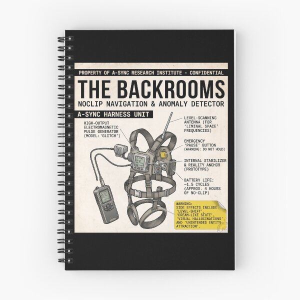 Item preview, Backrooms Level 0 Research Institute Warning Poster Vintage VHS Found Footage Liminal Space Horror Design designed and sold by Kate1art.