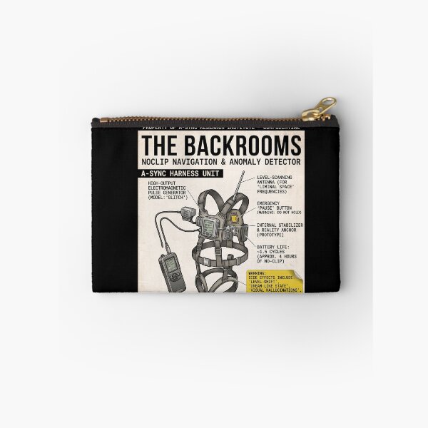 Item preview, Backrooms Level 0 Research Institute Warning Poster Vintage VHS Found Footage Liminal Space Horror Design designed and sold by Kate1art.