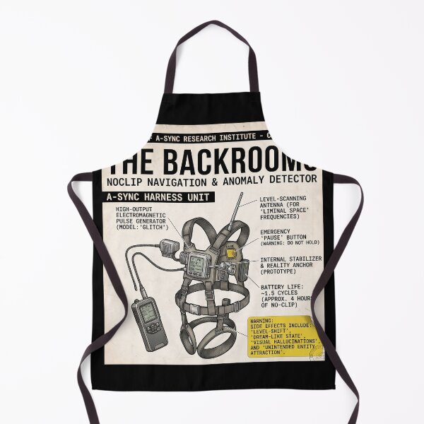 Item preview, Backrooms Level 0 Research Institute Warning Poster Vintage VHS Found Footage Liminal Space Horror Design designed and sold by Kate1art.