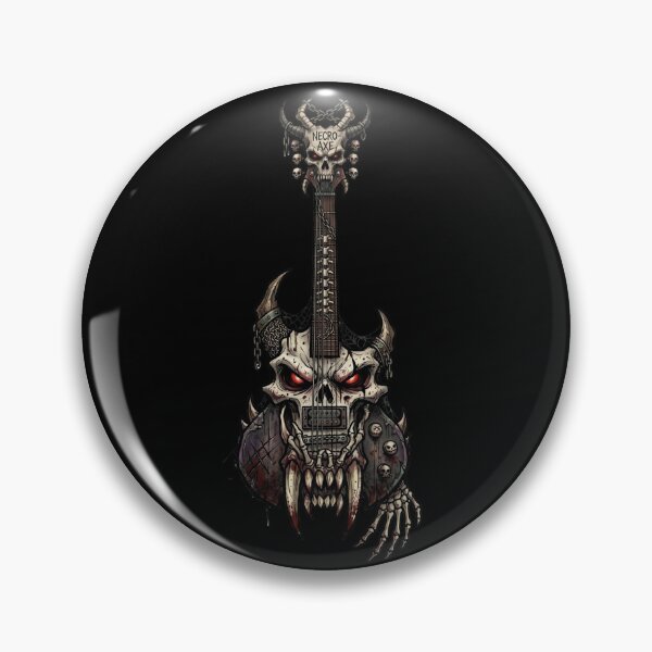 Item preview, Creepy Axe Beast Skull Claws Guitar — Raw Dark Metal designed and sold by David Mateo ArtWorks.