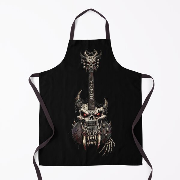 Item preview, Creepy Axe Beast Skull Claws Guitar — Raw Dark Metal designed and sold by David Mateo ArtWorks.